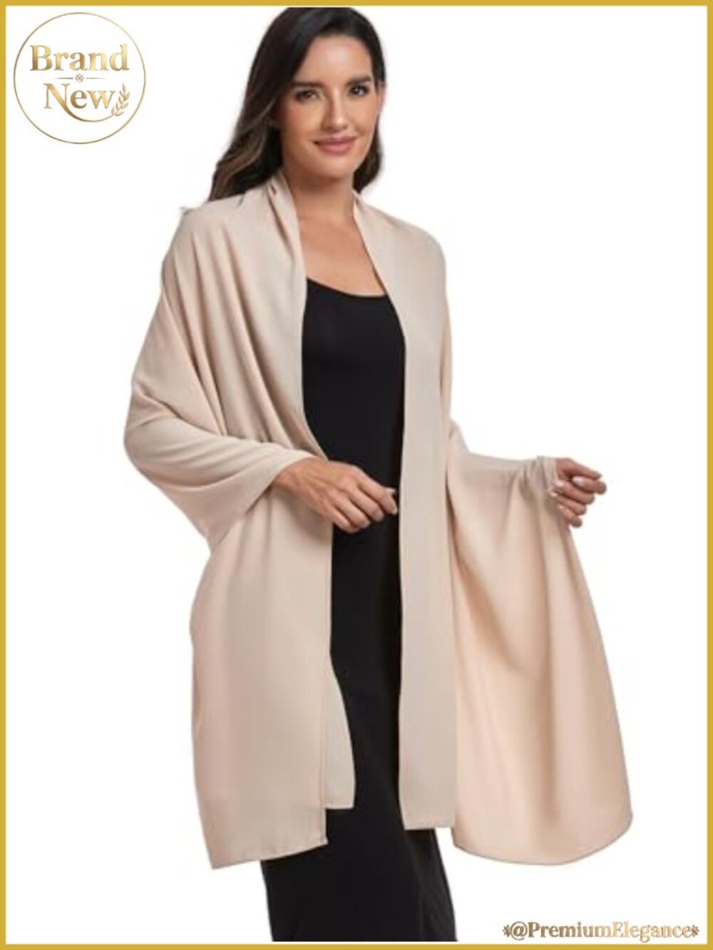 Womens Chiffon Shawl Wrap Wedding Pashmina Evening Bridal